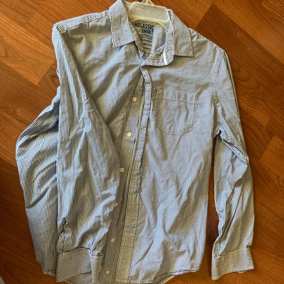 Old Navy Striped Mens Long Sleeve Shirt - Picture 1 of 3
